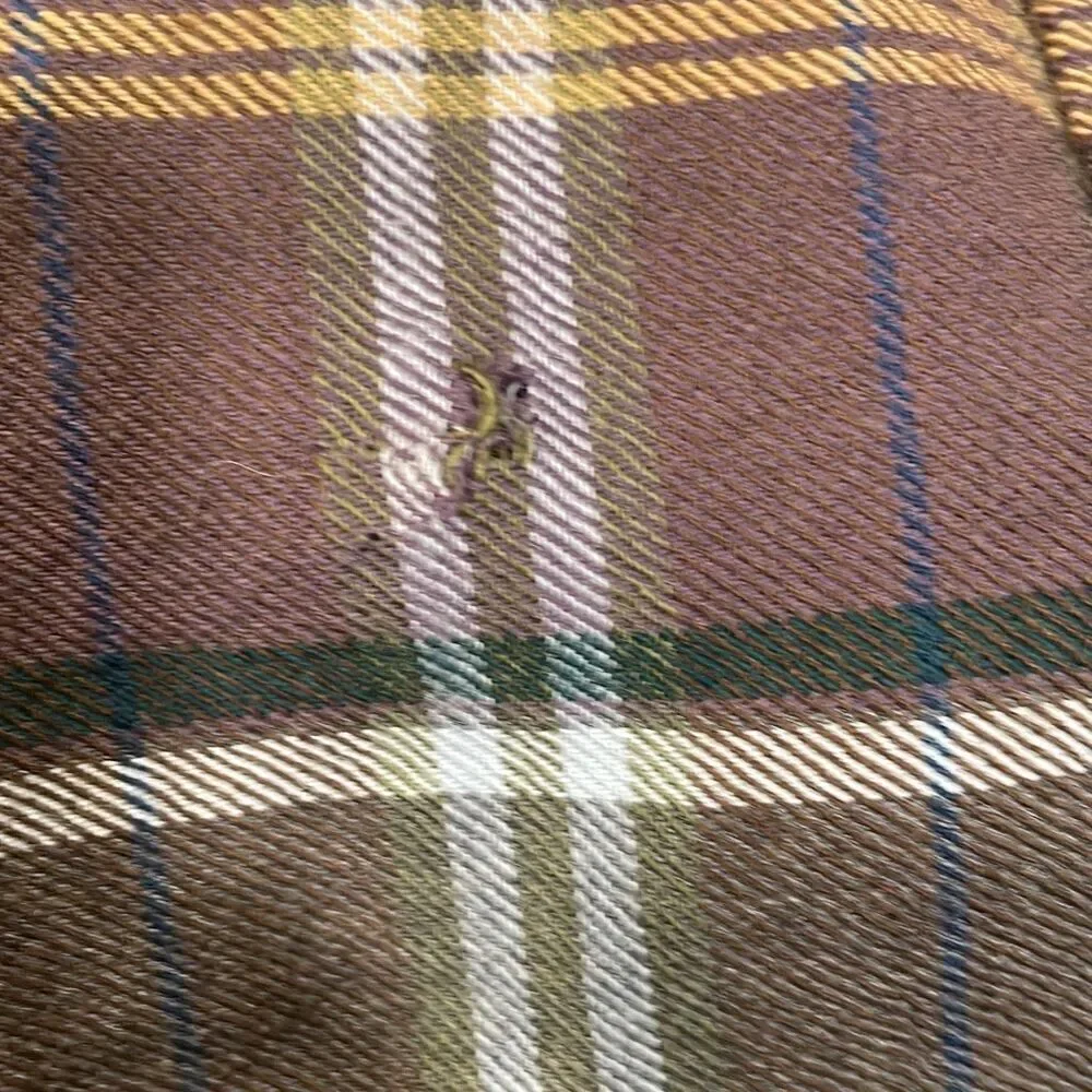 Marni Women’s Coat Peplum Plaid Flannel Size 42